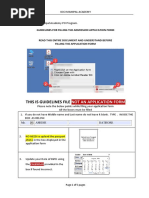 Guidelines To Fill Application Form