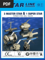 3 Master Star 1 Super Star: Forged Steel Ball Valves