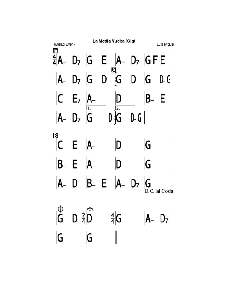 La Media Vuelta Luis Miguel PDF