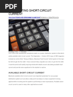 CALCULATING SHORT CKT