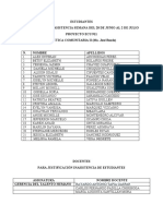 Justificaciones Estudiantes Semana Capacitación