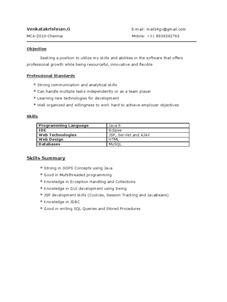 Software Developer Resume | PDF | Java Server Pages | Microsoft Sql Server