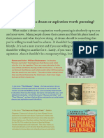 What Makes A Dream or Aspiration Worth Pursuing?: Ayşe Deniz Mehmetoglu Welch Lisbeth Stamos English 9 6/2/2021