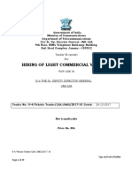 Hiring of Light Commercial Vehicles