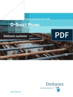 Design of Diaphragm and Sheet Pile Walls. D-Sheet Piling. User Manual