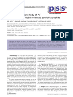 Raman Spectroscopy Study of Ar Bombardme