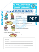 Lectura y Escritura de Fracciones Para Cuarto de Primaria