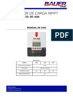 Manual Regulador MPPT Bauer 12 24