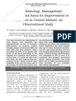 The Epidemiology, Management, Outcomes and Areas For Improvement of Burn Care in Central Malawi: An Observational Study