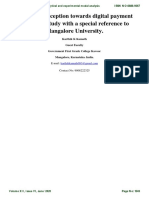 Students Perception Towards Digital Payment System-A Study With A Special Reference To Mangalore University