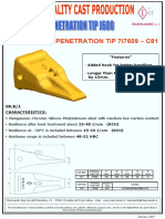 Caterpillar Penetration Tip 7I7609 - C81: "Features"