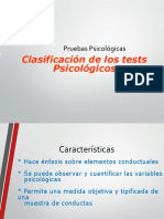 Clasificacion de los Test Psicologicos