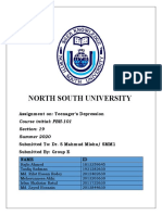 North South University: Assignment On: Teenager's Depression