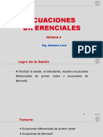 Ecuaciones Diferenciales: Semana 4