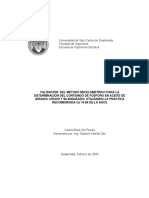 Validación Del Método Nefelométrico Para La Determinación de Fosforo en Aceites