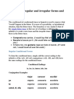 Conditional Regular and Irregular Forms and Uses