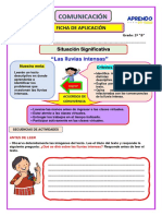 Ficha de Aplicación de Comunicación 16 de Agosto