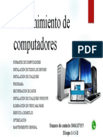 Mantenimiento de computadores