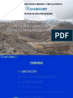 Alteraciones Epitermales de Alta Sulfuración en El Distrito Minero de Yanacocha
