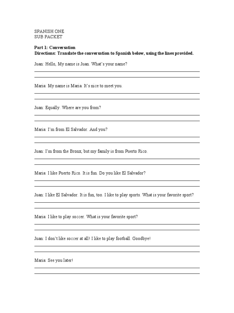 Spanish Conversation and Vocabulary Guide | PDF | Language Mechanics ...