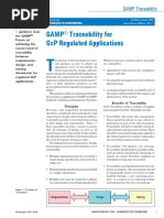 Gamp® Traceability For GXP Regulated Applications