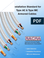 Installation Standard For Type AC & Type MC Armored Cables: National Armored Cable Manufacturers Association