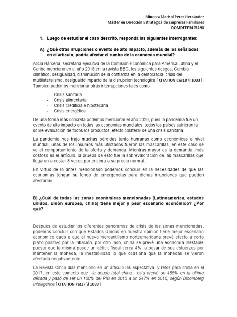Impacto Económico Global y Perspectivas | PDF | China | Política mundial