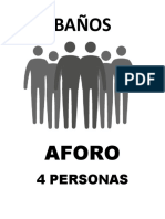 Aforo Baños