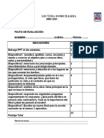 Lista de Cotejo para Evaluar