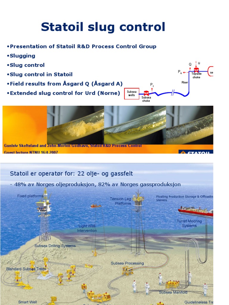 STATOIL-Slug Control | PDF | Fluid Dynamics | Pump