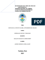 Trabajo de Gerencia de Ventas y Publicidad Ventas en El Contexto Global Latinoamericano Analisis