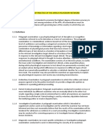 Standards of Practice of The Africa Polygraph Network