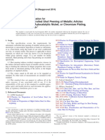 Automated Controlled Shot Peening of Metallic Articles Prior To Nickel, Autocatalytic Nickel, or Chromium Plating, or As Final Finish