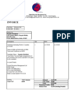 Caribbean Internship Invoice