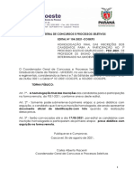 Edital N° 104-2021 - COGEPS - Homologação Final Das Inscrições
