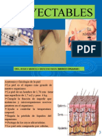 Inyectables: Anatomía y fisiología de la piel, partes de la jeringa y aguja, elaboración de torundas