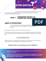 Tema 1. Marketing Digital Vs Marketing Tradicional