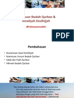 Fiqh Qurban Agustus - Update 2021