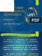 Seminario Cementos y Bases Intermedias de Uso Odontologico