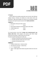 Download BAB III LOGIKA PROPOSISI by Dirga Canser SN52044553 doc pdf
