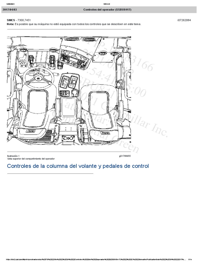 Controles Del Operador 797F | PDF | Transmisión (Mecánica) | Acelerador