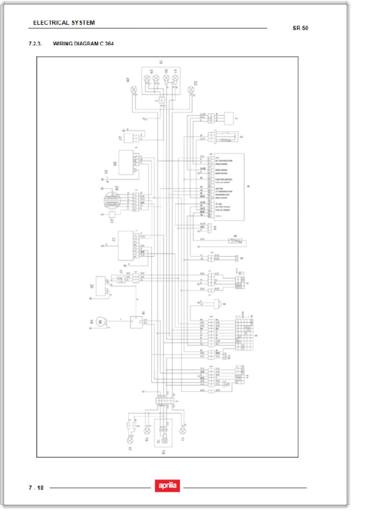 WIRING DIAGRAM C. APRILIA SR 50 STREET 2009, AirInjection 50