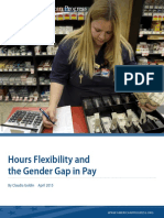 Hours Flexibility and The Gender Gap in Pay: by Claudia Goldin April 2015