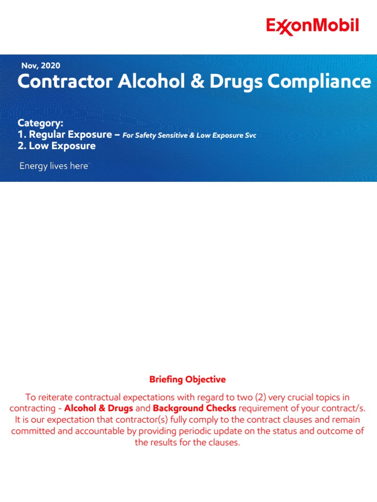 Alcohol Drugs and Background Check Contractor Package | PDF | Criminal ...