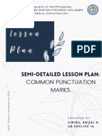 Common Punctuation Marks Lesson for Students