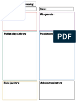 Pathology Summary Template