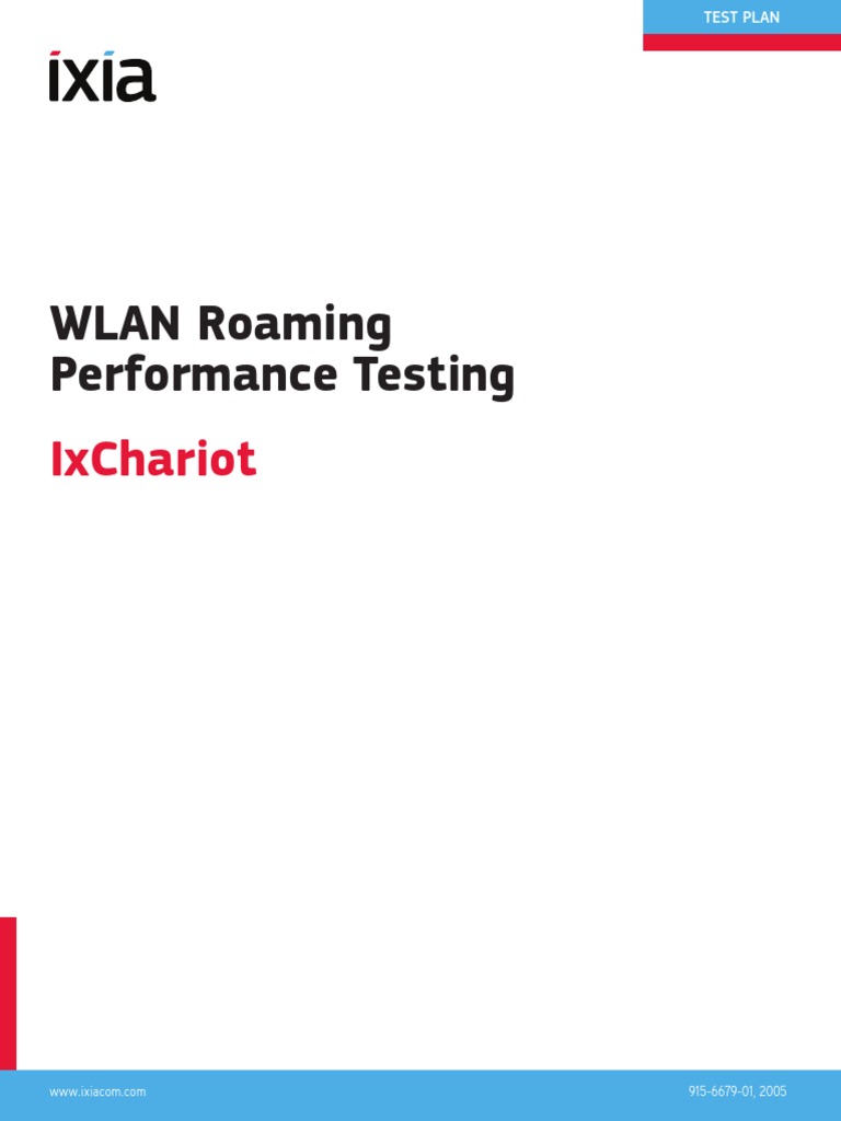 Wlan Roaming Performance Testing: Ixchariot | PDF | Wireless Lan ...