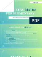 Geometry - Maths For Elementary 2nd Grade Green Variant by Slidesgo