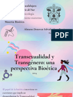 Bioética, Transexualismo y Y Transgenero