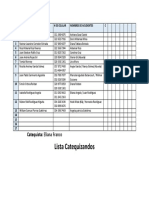 Nombres de Catequizandos